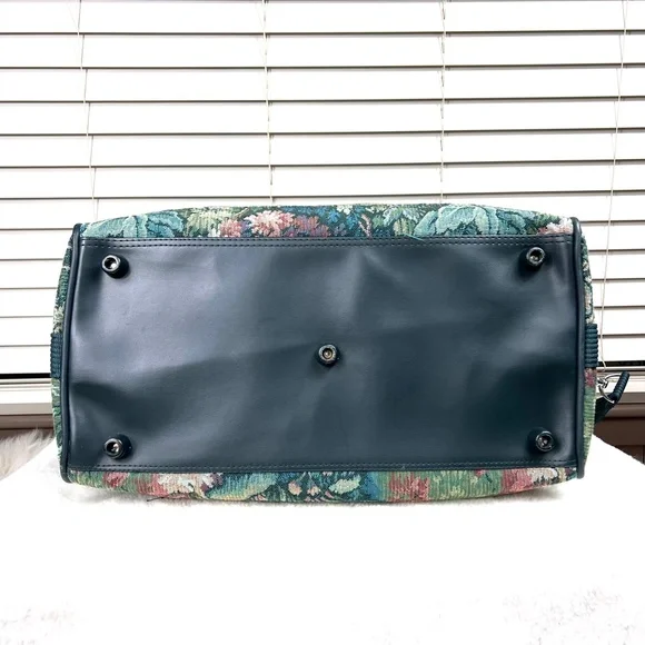 🚫SOLD! VINTAGE NWOT |•ATLANTIC•| Carry On Luggage Tapestry Floral Travel Bag - Picture 11 of 16